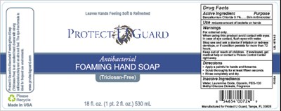 Product Label (1678 Protect U Guard Antibacterial Foaming Hand Soap New Label Whisk Products)